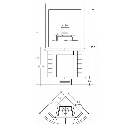 Камин Piazzetta dublino_1